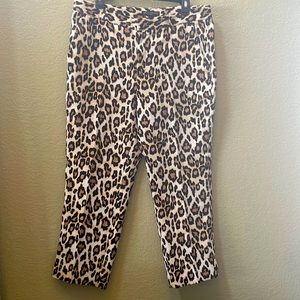 Banana Republic dressy ankle pants, size 12, Excellent condition! Leopard Print.